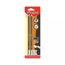 Ołówek z Gumką Black’Peps Jumbo HB z Temperówką Metalową