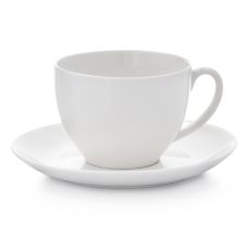 Filiżanka ze Spodkiem DUKA EVERYDAY Porcelanowa Biała 250 ml