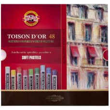 Pastele Suche TOISON D'OR KOH-I-NOOR Zestaw 48 Kolorów