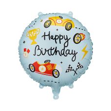 Balon Foliowy Pastylka "Happy Birthday" Mix Kolorów 35x35 cm