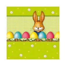 Serwetki papierowe 3-warstwowe Hello Bunny 1/4 składane 33 x 33 cm 20 sztuk