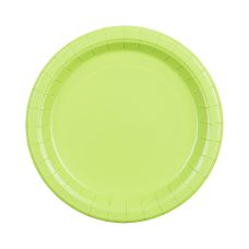 Talerzyki Papierowe Okrągłe Jasnozielone 18 cm (1 opakowanie / 6 sztuk)