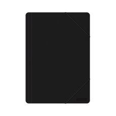 Teczka z gumką OFFICE PRODUCTS A4 z tworzywa PP 500 mikronów 3-skrzydłowa czarna