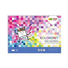 Blok rysunkowy kolorowy A4 15 arkuszy 80g Happy Color