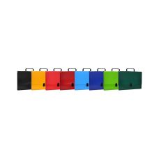 Teczka pudełko OFFICE PRODUCTS z polipropylenu A4 na 5 cm z rączką i zamkiem mix kolorów