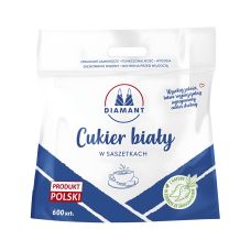Cukier biały DIAMANT w saszetkach 5g, wysokiej jakości do gastronomii, biura, eventów, 600 sztuk