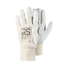 Rękawice monterskie RS SOFT TEC ze skóry koziej rozmiar 8 białe
