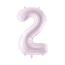 Balon foliowy Cyfra "2" 72cm Pastelowy Fioletowy