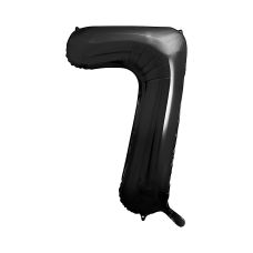 Balon Foliowy Cyfra 7 Czarny 86 cm