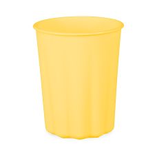Kubeczki plastikowe Falbanka 220 ml żółte wielokrotnego użytku (4 szt.)