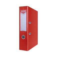 Segregator OFFICE PRODUCTS Officer z tworzywa PP na dokumenty A4 o pojemności 75 mm czerwony