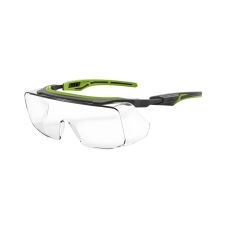 Okulary ochronne oversize MCR Karn-OTG bezbarwne soczewki UV szaro-zielone oprawki