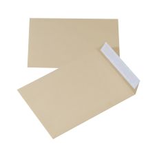 Koperty z taśmą silikonową Office Products B4 250x353mm 90gsm brązowe 250 szt.