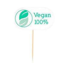 Patyczki do przekąsek wegańskie Vegan 8 cm 100 sztuk