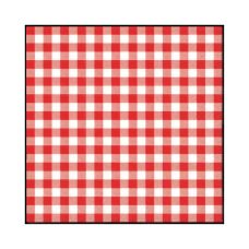 Serwetki 2-war. gingham red 33cmx33cm 50 szt.
