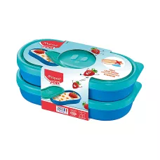 Pudełko na przekąski Picnik Concept Kids niebieskie 2x150ml