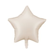 Balon foliowy Gwiazdka 48cm Jasny Beż