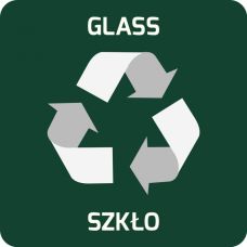 Naklejka Samoprzylepna Na Kosze Eko Alda, Szkło