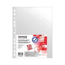 Koszulki na dokumenty A4 OFFICE PRODUCTS PP groszkowe 40 mikronów 200 szt.