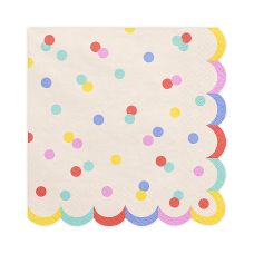 Serwetki Papierowe Dwuwarstwowe Konfetti Mix 33x33 cm 20 sztuk