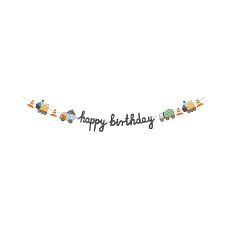 Baner Urodzinowy Papierowy Pojazdy Budowlane Happy Birthday Mix 2 m
