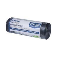 Worki na śmieci DONAU PROFESSIONAL, wytrzymałe, mocne, 240l, 10 szt., czarne