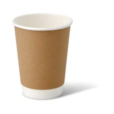 Kubek papierowy dwuściankowy kraft dyspersyjny 350 ml średnica 90 mm 25 sztuk