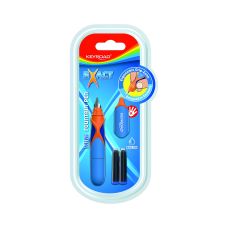 Pióro wieczne KEYROAD exact mini z 2 niebieskimi nabojami gratis, blister mix kolorów