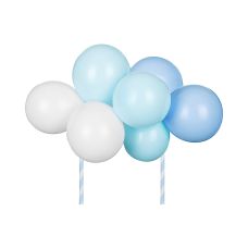 Balonowy Topper na Tort Niebieski Zestaw 10 Balonów 29 cm