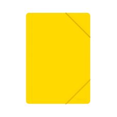 Teczka z gumką OFFICE PRODUCTS A4 z polipropylenu 500 mikronów 3-skrzydłowa żółta