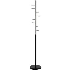 Wieszak stojący czarny z chromem 173 cm Ferro Signal