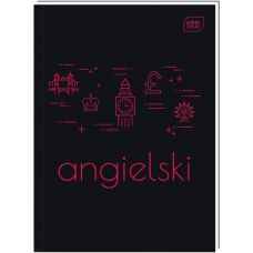 Brulion A5 80 kartek kratka z materiałami do nauki języka angielskiego INTERDRUK