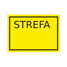 Znak strefy zagrożenia wybuchem 2 strefa 150x210 mm na płycie PCV 1 mm