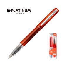 Pióro wieczne Platinum Prefounte Vermilion Orange stalówka M pomarańczowe na blistrze